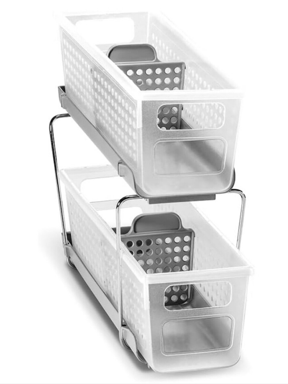 Madesmart Compact Two Tier Storage Organizers, Set of 2 Towers, Like New